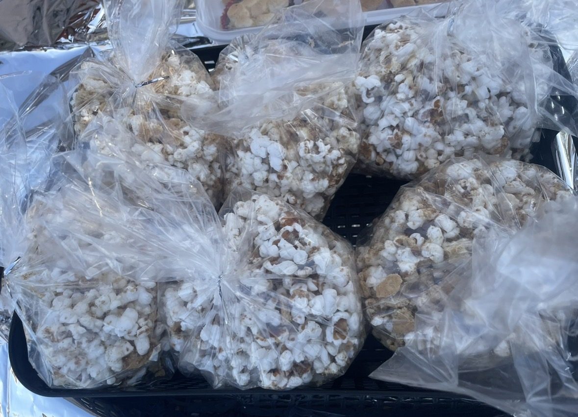 S’more Dogs bake sale table